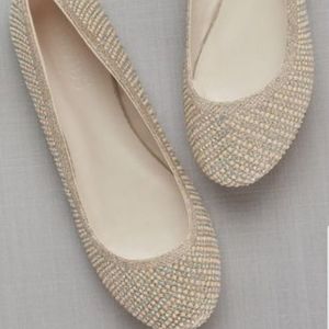 David's Bridal Flats Size 8